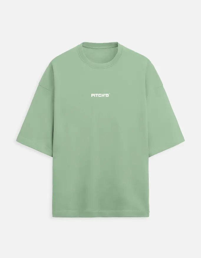 PITCH'D Oversized Tee - SAGE GREEN