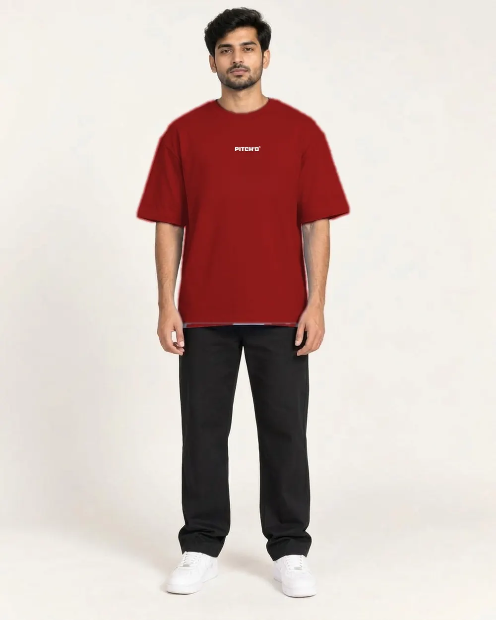 PITCH'D Oversized Tee - RED
