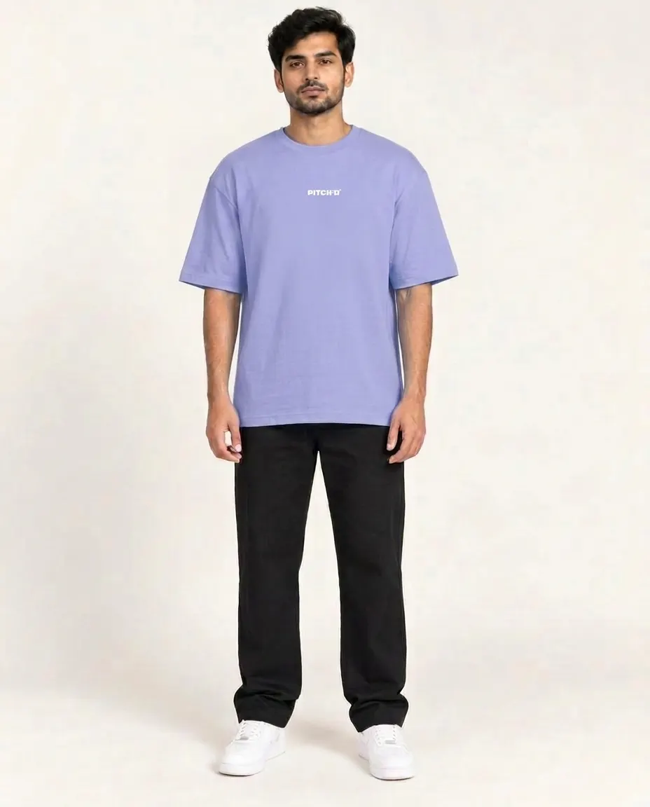 PITCH'D Oversized Tee - PERIWINKLE
