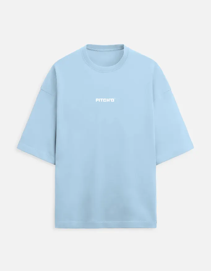 PITCH'D Oversized Tee - BABY BLUE