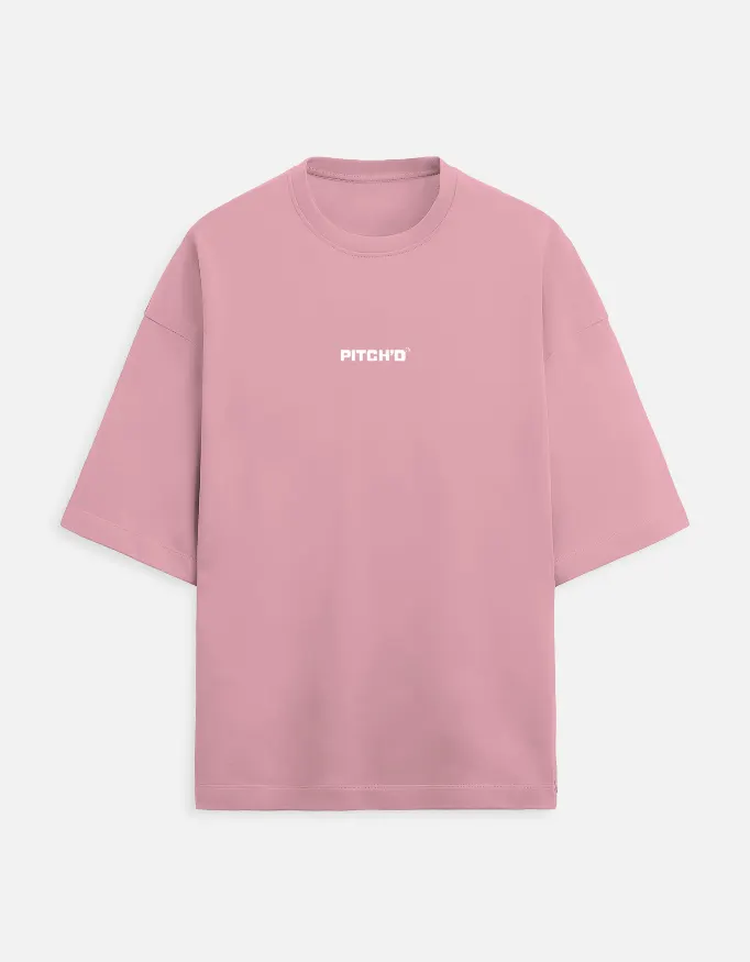 PITCH'D Oversized Tee - DUSTY PINK