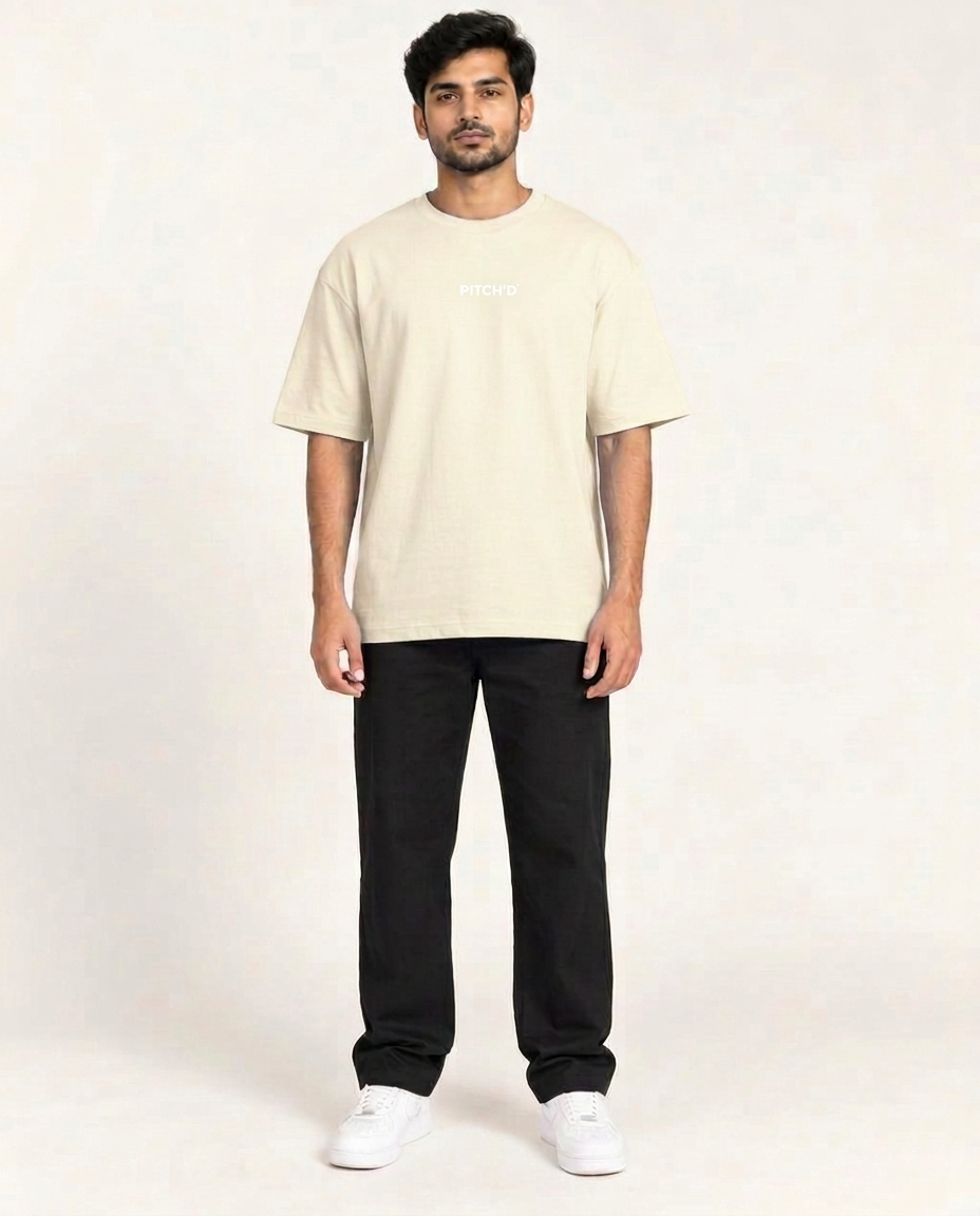 PITCH'D Oversized Tee - OFF WHITE