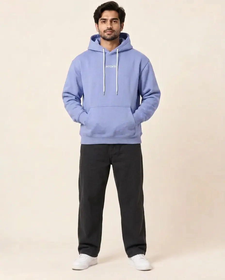 PITCH'D Oversized Hoodie - PERIWINKLE